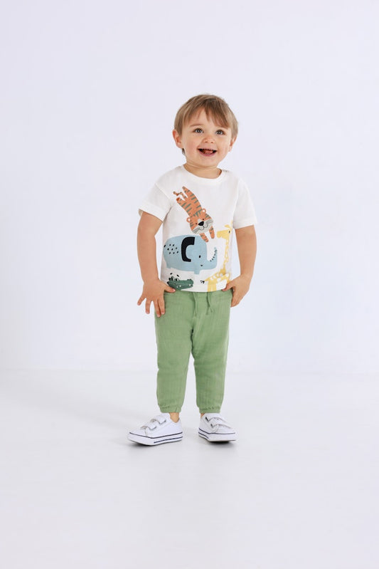 Mini boys knitted shirt
