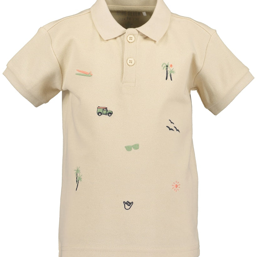 boys knitted poloshirt