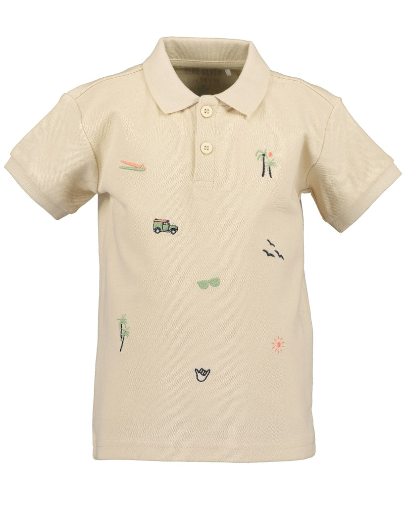 boys knitted poloshirt
