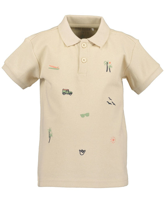 boys knitted poloshirt
