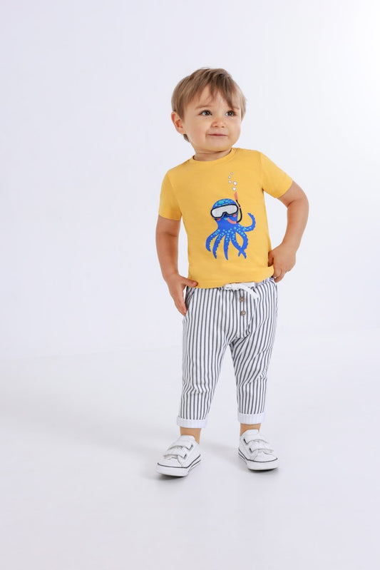Mini boys knitted shirt