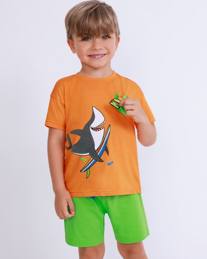 Boys Knitted T-Shirt – Blue Seven (802362)