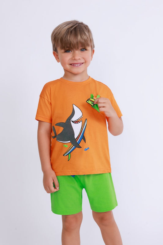 Boys Knitted T-Shirt – Blue Seven (802362)