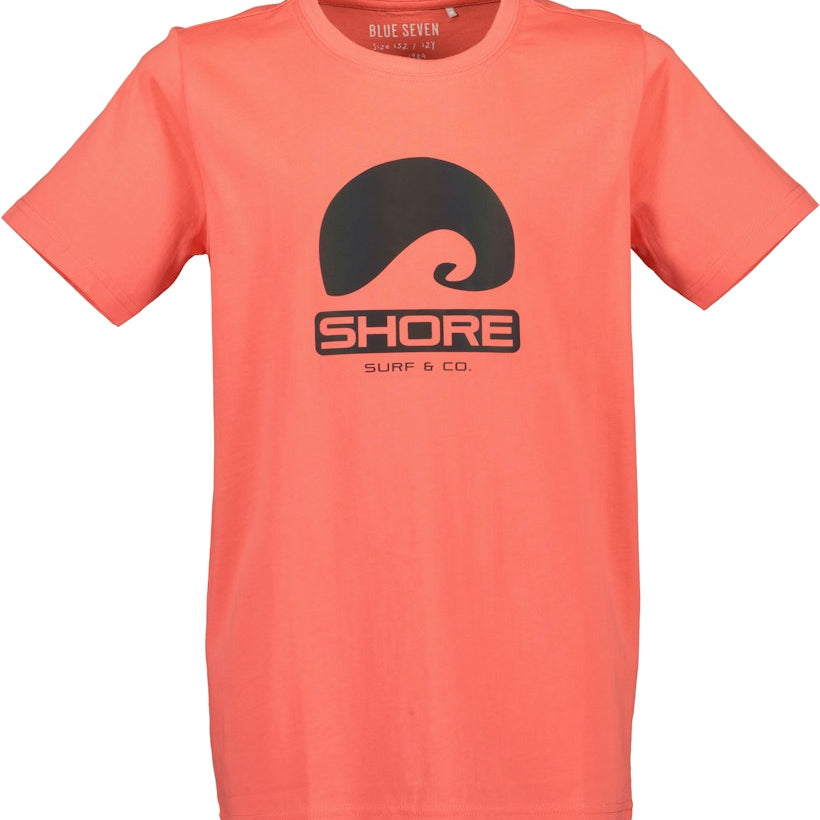 Boys Knitted T-Shirt – Tomato Red