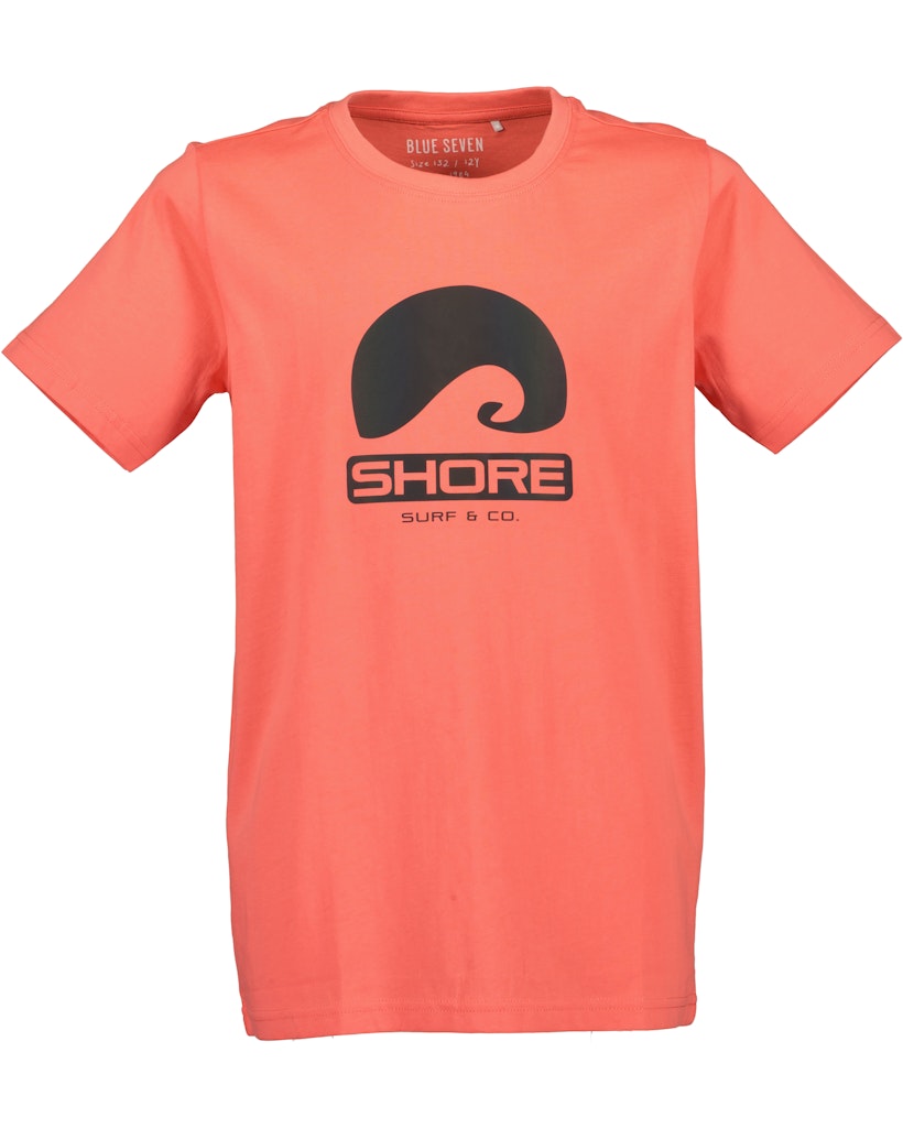 Boys Knitted T-Shirt – Tomato Red
