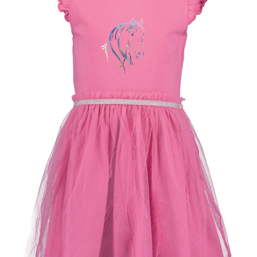Girls Knitted Dress – Blue Seven (721681)