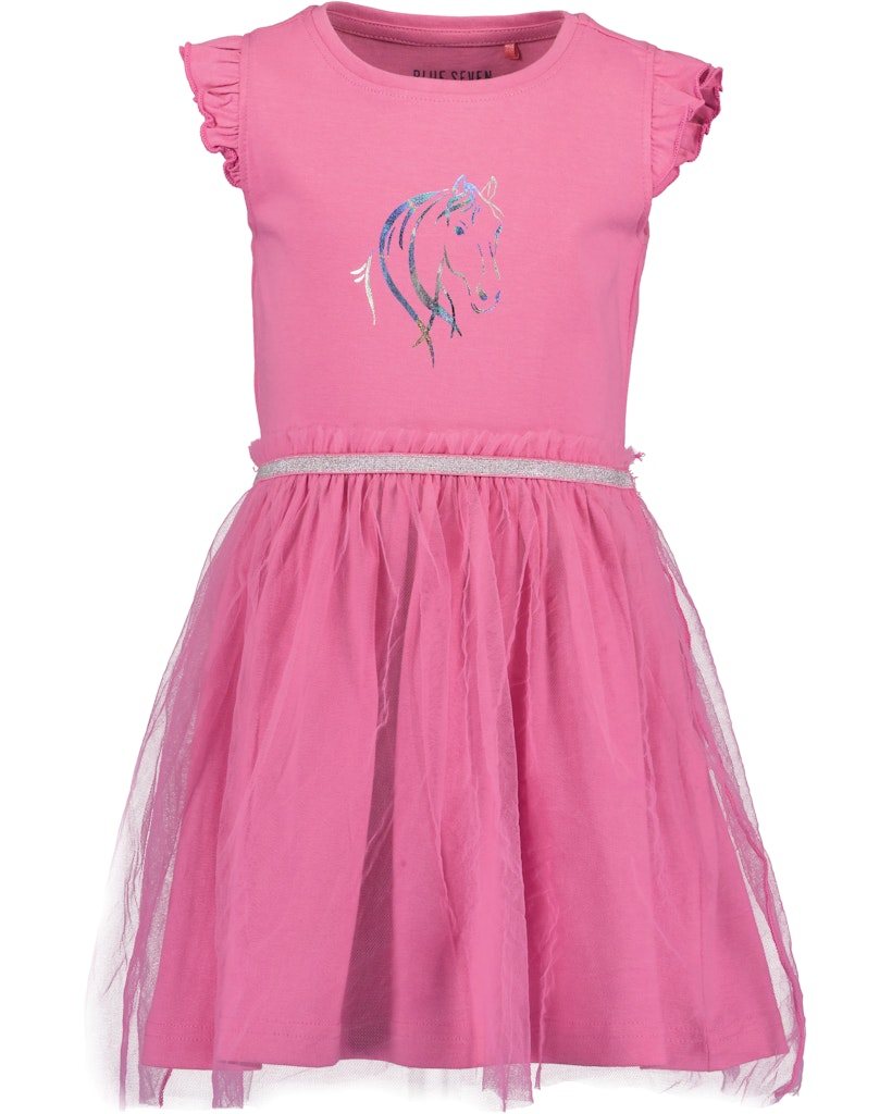 Girls Knitted Dress – Blue Seven (721681)