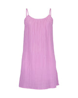 Girls Woven Dress – White & Lilac