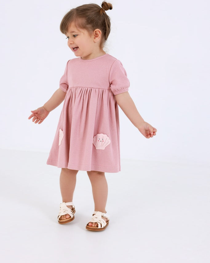 Mini girls knitted dress