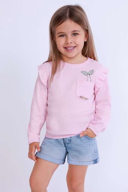 girls woven jeans shorts
