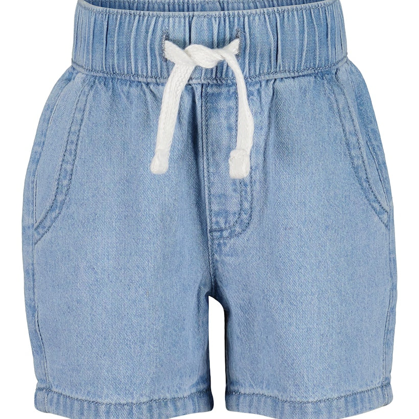 Mini boys woven jeans bermuda