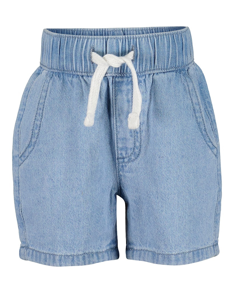Mini boys woven jeans bermuda