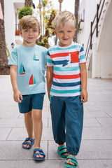Boys Knitted T-Shirt – Blue Seven (802356)