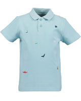 Boys Knitted Polo Shirt – Blue Seven (816033)