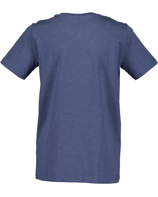 Boys Knitted T-Shirt – Jeans Blue