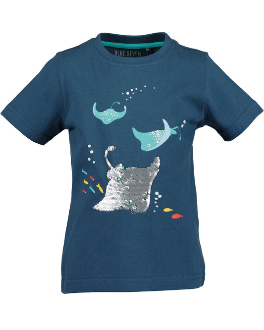 Boys Knitted T-Shirt – Blue Seven (802359)