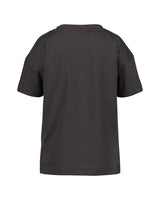 Boys Knitted T-Shirt – White & Anthracite