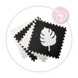 MoMi FELI 3D foam puzzle mat black (120 x 120 cm)