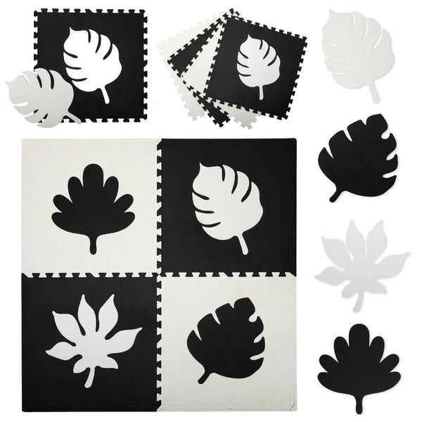 MoMi FELI 3D foam puzzle mat black (120 x 120 cm)