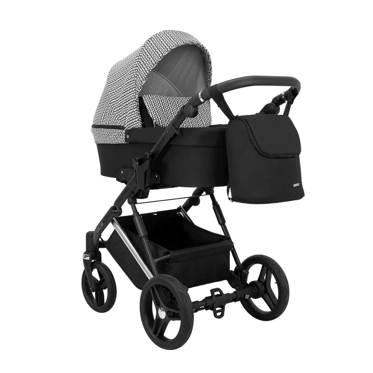 LAZZIO PREMIUM 03 CZARNY YGZAK+BASE+CARSEAT+CARRYCOT+BAG