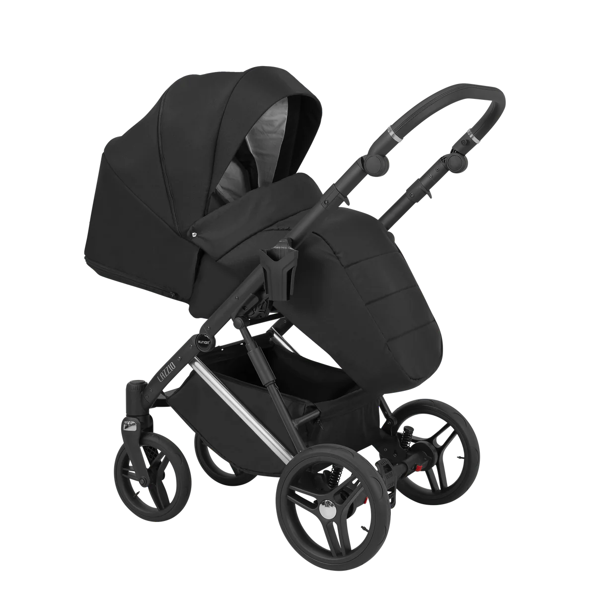 LAZZIO PREMIUM 03 CZARNY YGZAK+BASE+CARSEAT+CARRYCOT+BAG