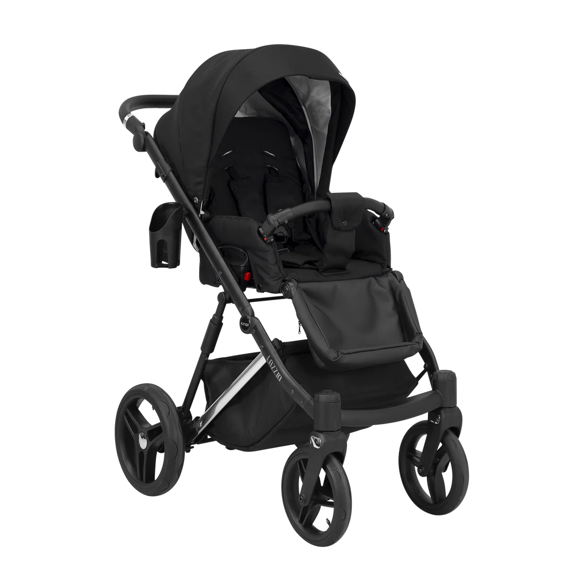 LAZZIO PREMIUM 03 CZARNY YGZAK+BASE+CARSEAT+CARRYCOT+BAG