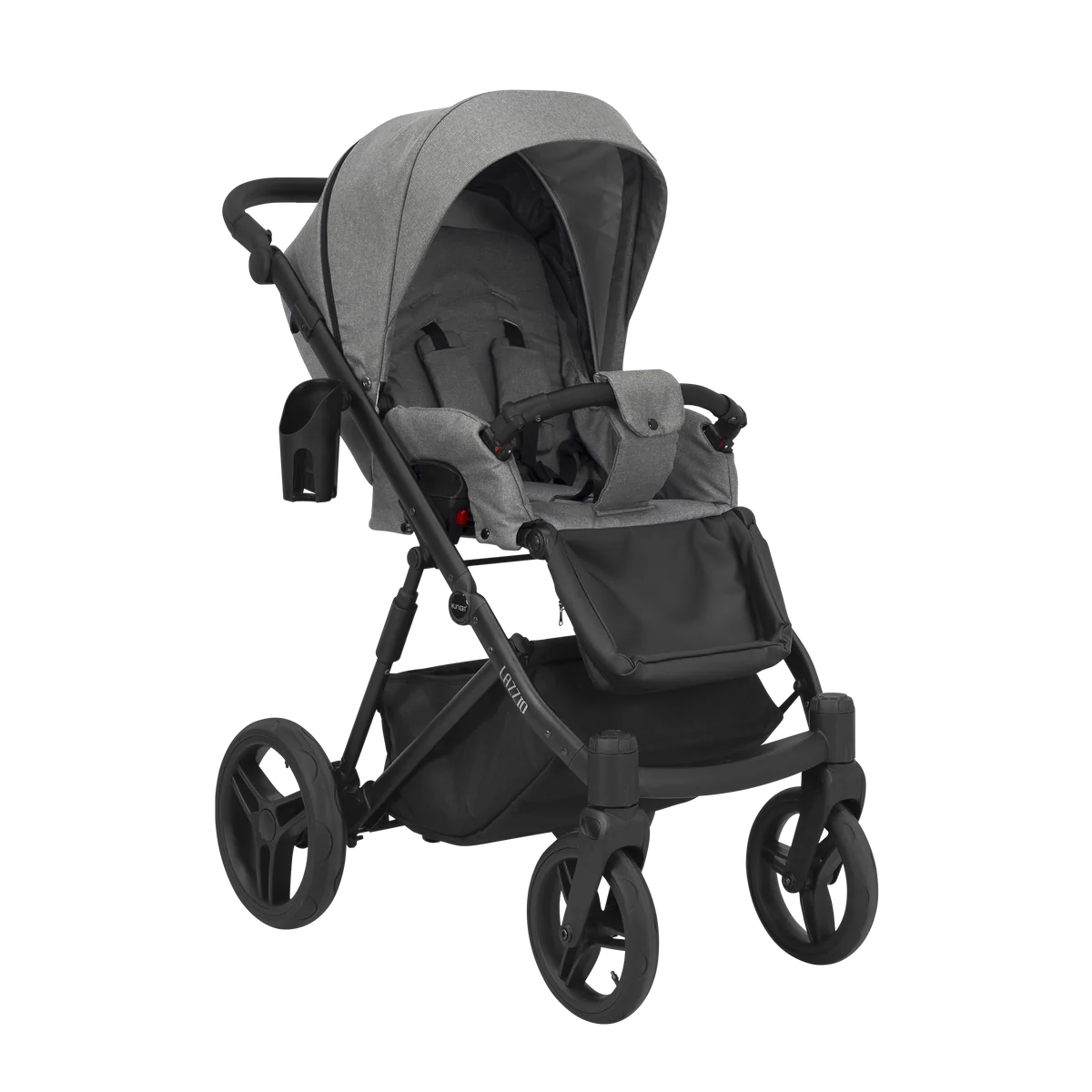 LAZZIO SPORT O8 أنثراسيت+قاعدة+مقعد سيارة+حقيبة