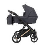 LAZZIO PREMIUM 03 CZARNY YGZAK+BASE+CARSEAT+CARRYCOT+BAG