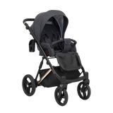 LAZZIO PREMIUM 03 CZARNY YGZAK+BASE+CARSEAT+CARRYCOT+BAG