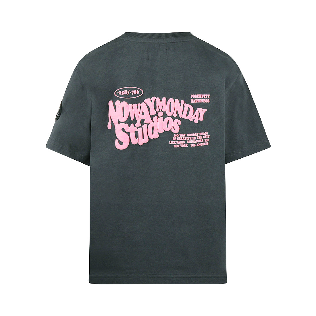 No Way Monday Kids Loose Fit T-Shirt – Anthracite