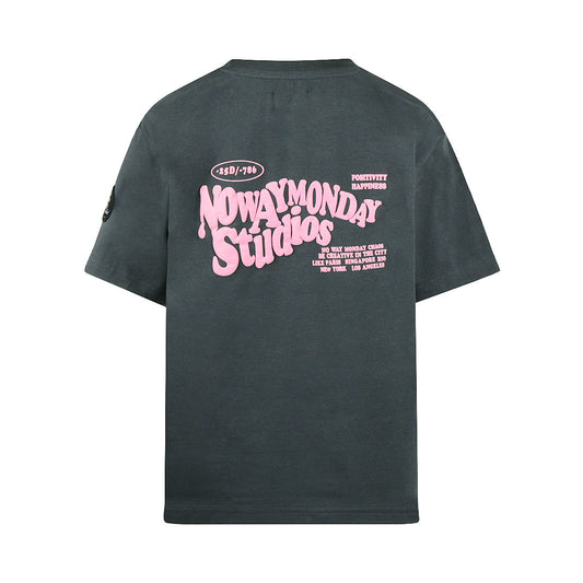 No Way Monday Kids Loose Fit T-Shirt – Anthracite