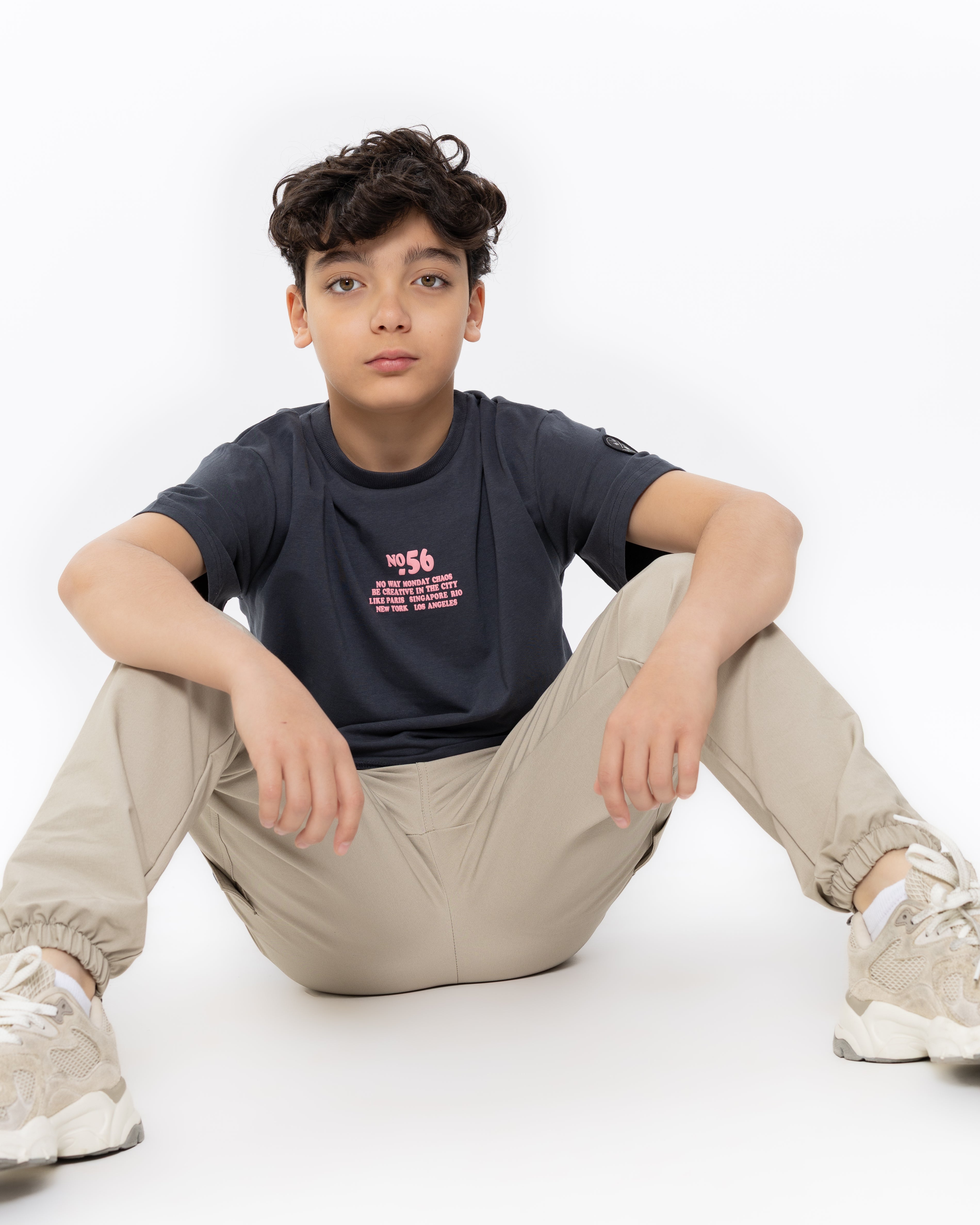 No Way Monday Kids Loose Fit T-Shirt – Anthracite
