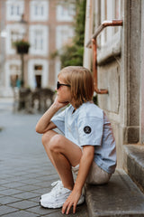 No Way Monday Kids Loose Fit T-Shirt – Light Blue