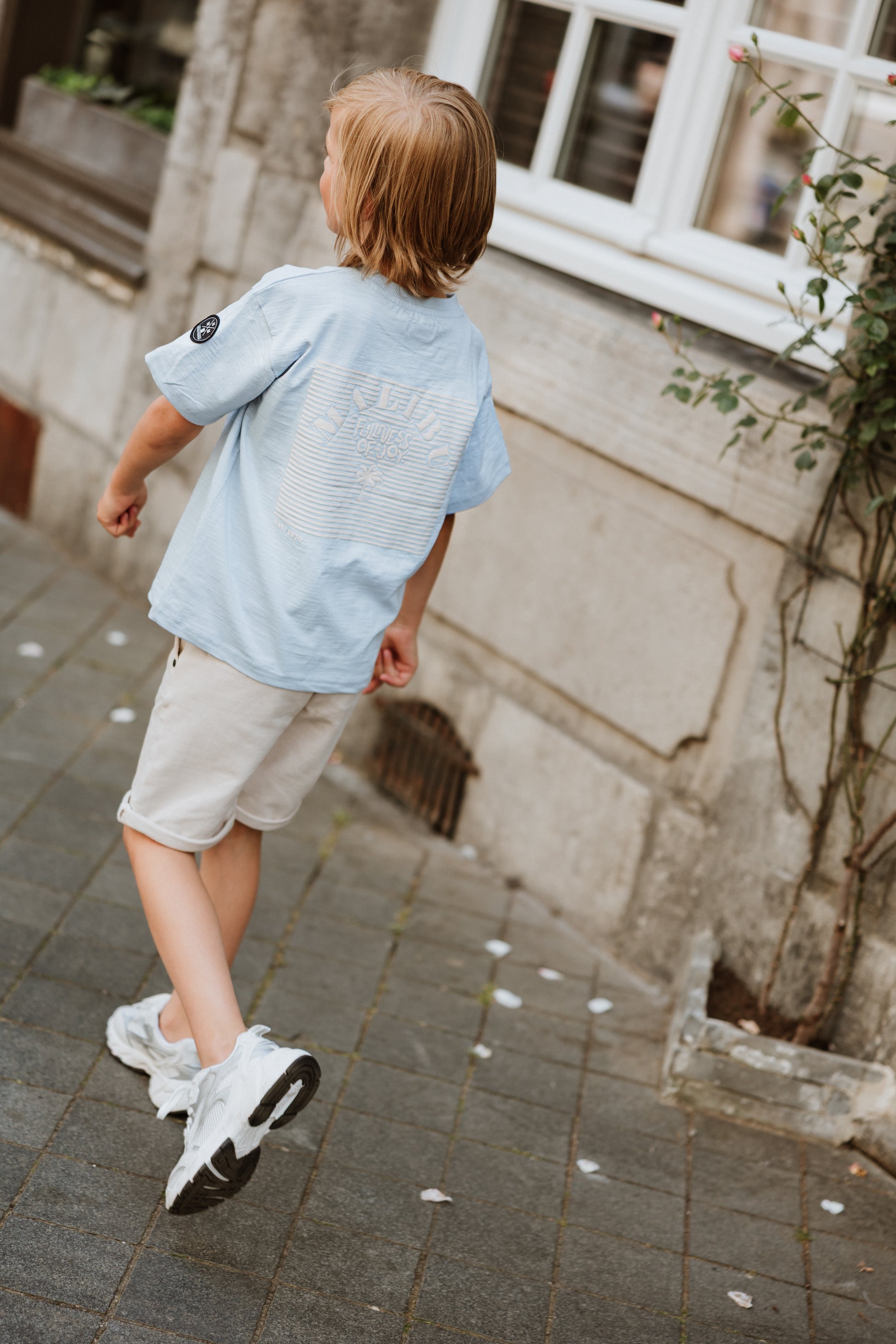 No Way Monday Kids Loose Fit T-Shirt – Light Blue