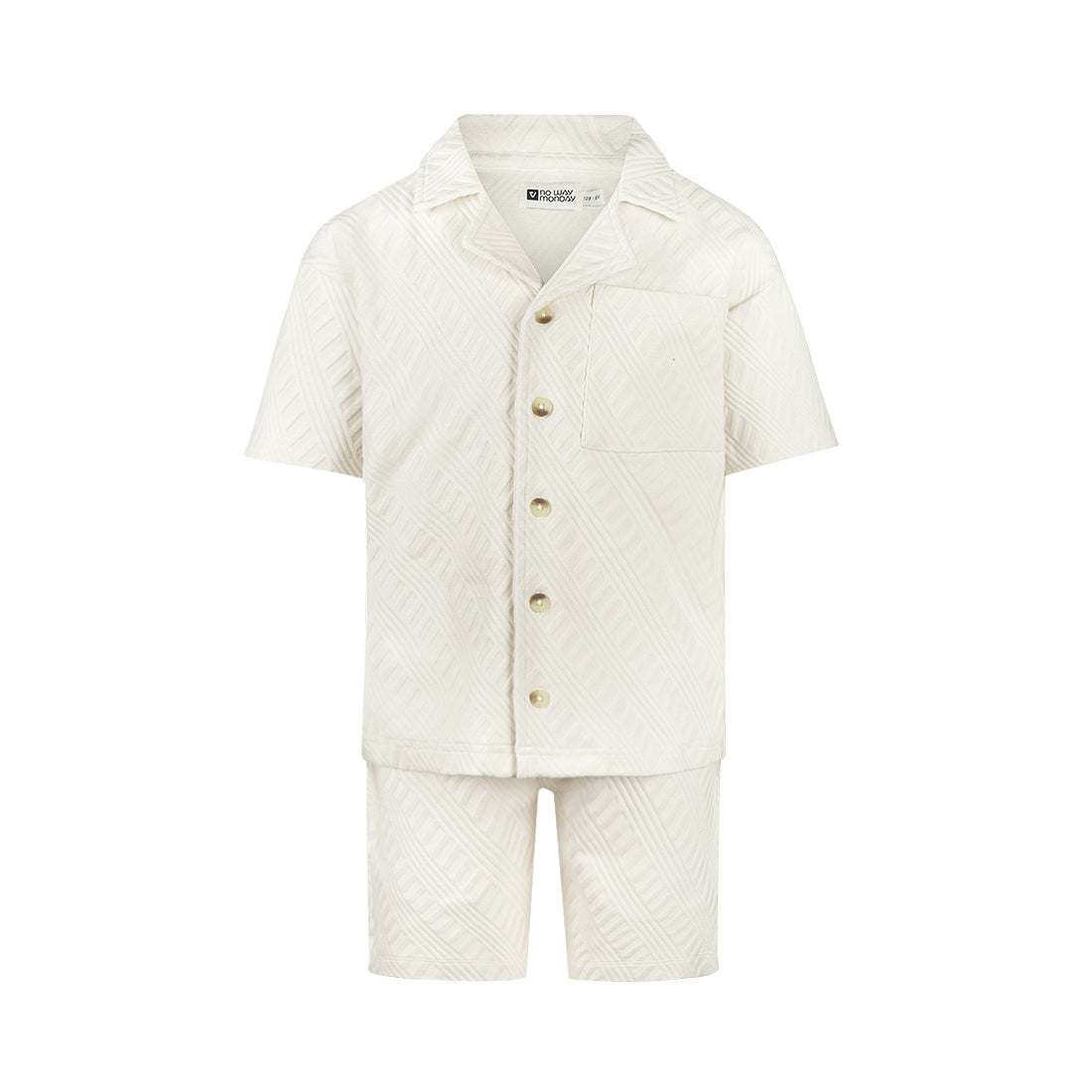 No Way Monday 2-Piece Loose Fit Set – Shirt & Shorts
