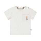 Boys Long Back T-Shirt – Off White