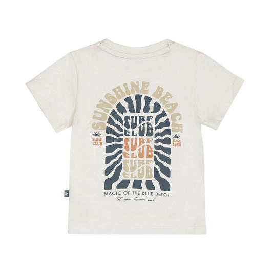 Boys Long Back T-Shirt – Off White