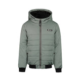No Way Monday Boys Water-Repellent Hooded Jacket - Faded Green