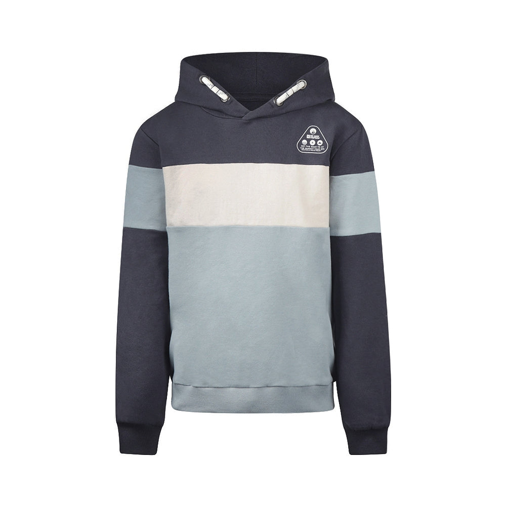 No Way Monday Boys Colour-Block Hoodie - Anthracite
