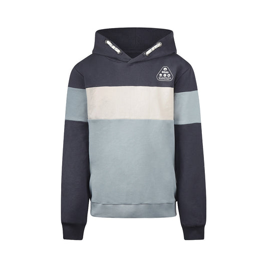 No Way Monday Boys Colour-Block Hoodie - Anthracite