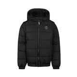 No Way Monday Boys Water-Repellent Hooded Puffer Jacket - Black