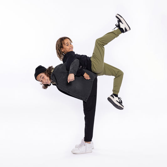 No Way Monday Boys Jogging Trousers - Army Green