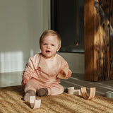 Dirkje Baby Girls Plush Pyjama Set - Light Pink