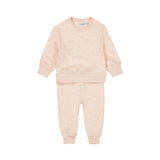 Dirkje Baby Girls Plush Pyjama Set - Light Pink