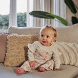 Dirkje Girls Daisy Flared Trousers - Off White