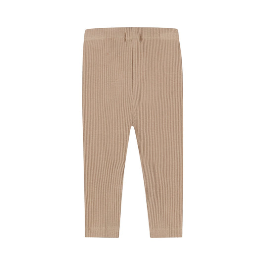 Dirkje Girls Ribbed Treggings - Taupe