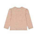 Dirkje Girls 3D Floral Long-Sleeve Tee - Light Pink