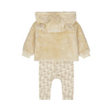 Dirkje Baby Boys Fuzzy Hooded 3-Pc Set - Off White