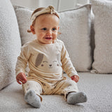 Dirkje Baby Boys Long-Sleeve Bunny Tee - Off White