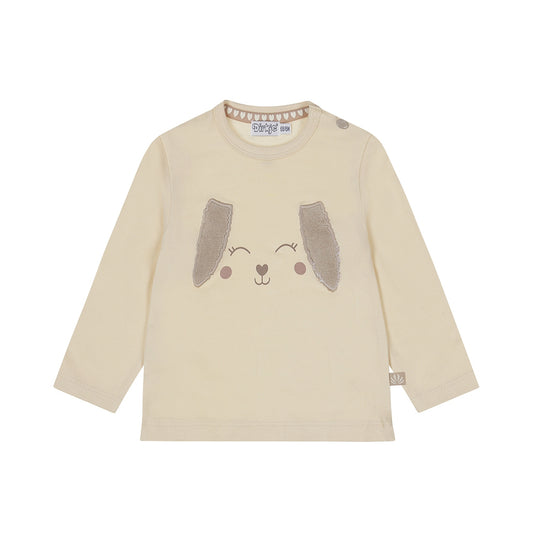 Dirkje Baby Boys Long-Sleeve Bunny Tee - Off White